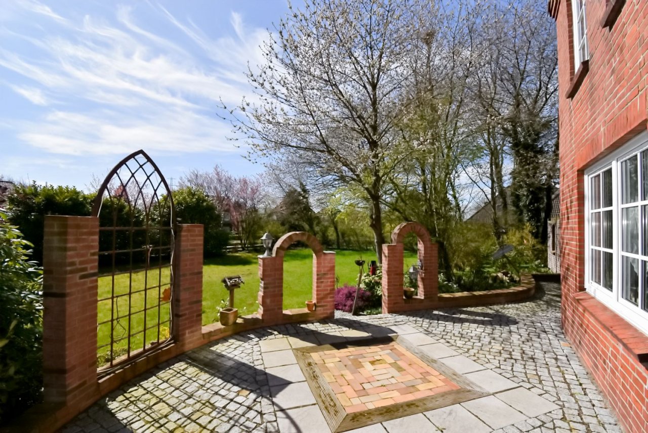 Terrasse vor dem Haus